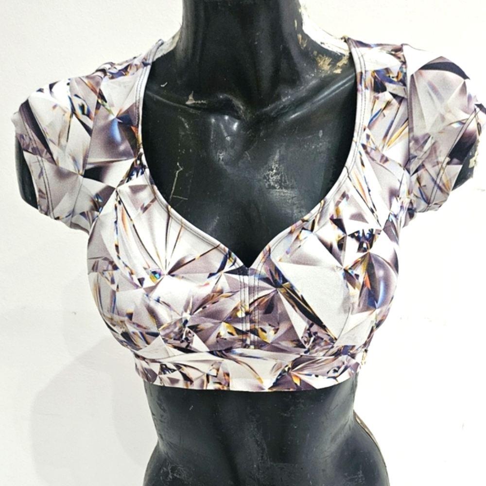 LURE Fitness Diamond Print Leggings & Top Set